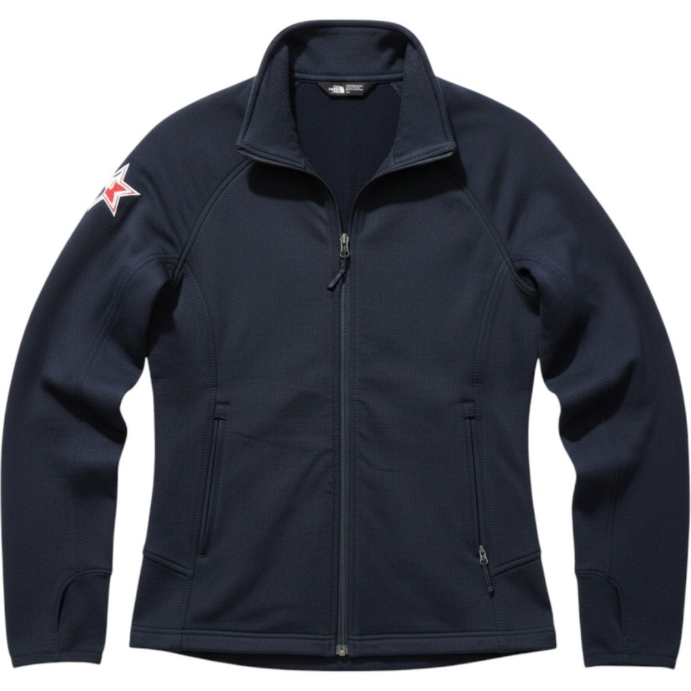 The North Face Womens M TNT CHI 20 Full Zip Jacket Navy Blue Athletic Zip Pocket
